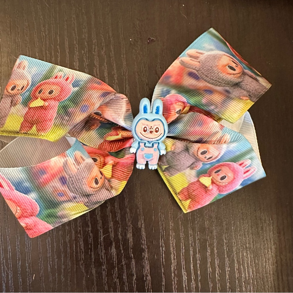 Colorful Monster Cartoon Hair Bows - Set of 3
